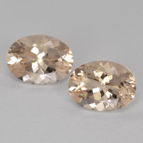 Gemas de morganita rosa natural de 2,33 ct, corte óvalo, VVS-VS