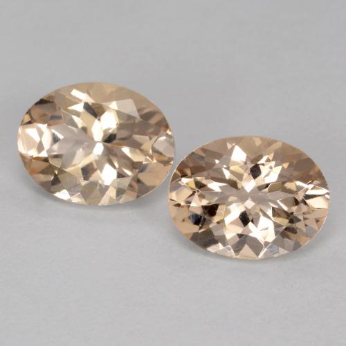 Gemas de Morganita Dorado claro natural de 2.17 ct, Corte Óvalo, VVS-VS