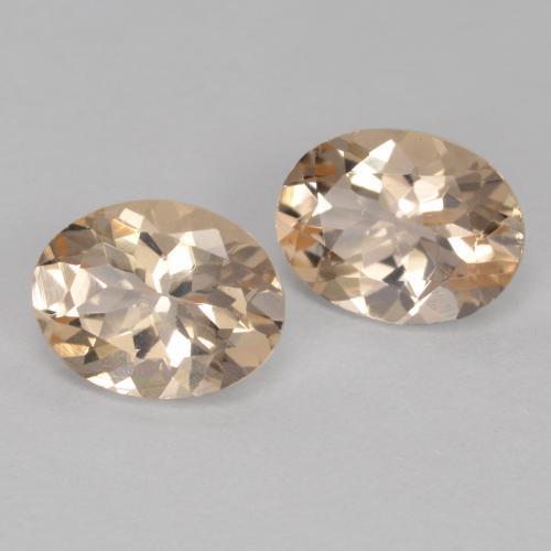 Gemas de Morganita Dorado claro natural de 2.17 ct, Corte Óvalo, VVS-VS
