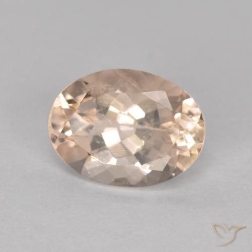 Morganita rosa natural de 1,21 ct, corte óvalo, VS