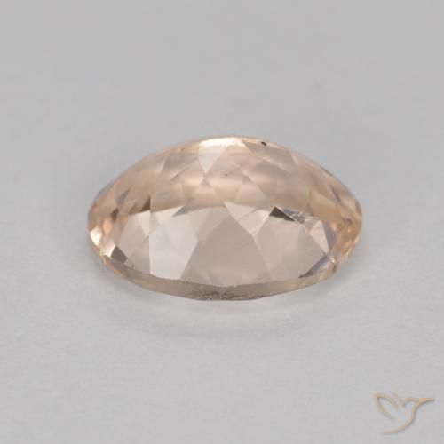 Morganita Rosado medio natural de 1.23 ct, Ovalada, VS