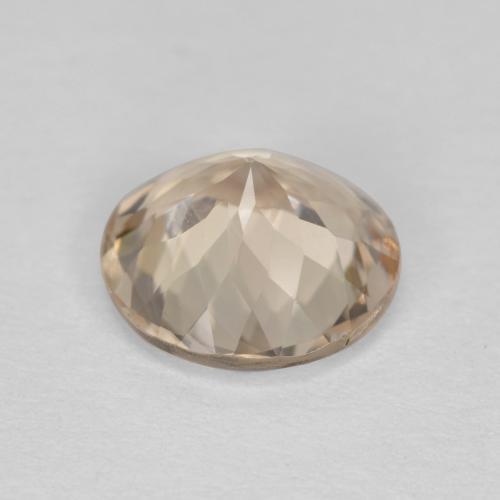 Morganita dorado natural de 1,42 ct, corte redondo, VVS-VS