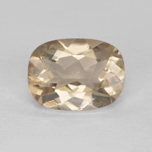 Morganita dorado natural de 1,14 ct, corte cojín, VVS-VS