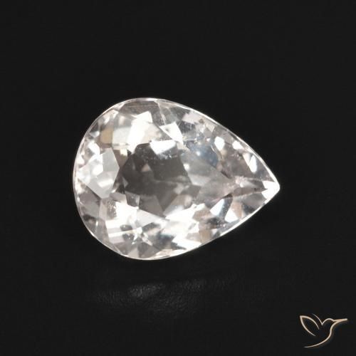 Morganita Rosado claro natural de 1.17 ct, En forma de pera, VS