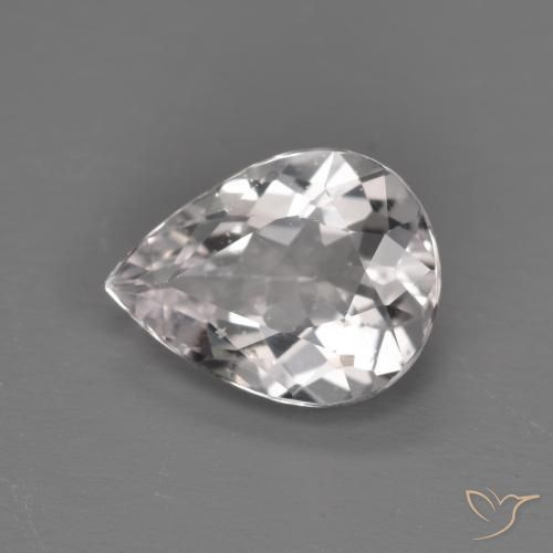 Morganita Rosado claro natural de 1.09 ct, En forma de pera, VS