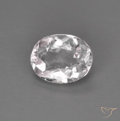 0.93ct Natural Rosado claro morganita, Ovalada, VS