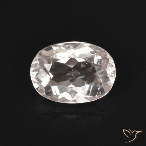 1.23ct Natural Rosado claro morganita, Ovalada, VS