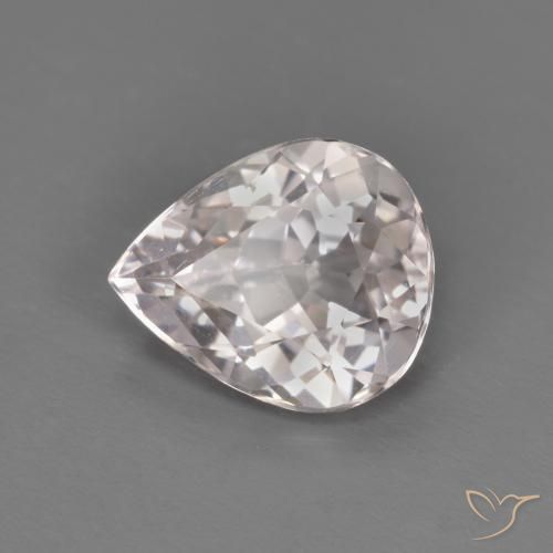 Morganita Rosado claro natural de 1.24 ct, En forma de pera, VVS