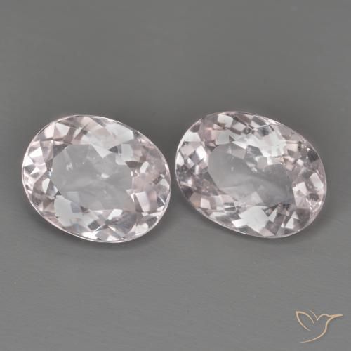 Gemas de Morganita Rosado claro natural de 3.28 ct, Ovalada, VS
