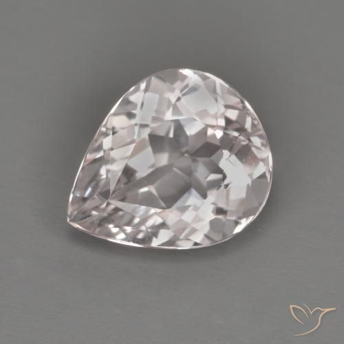 1.50ct Natural Rosado claro Morganita, En forma de pera, VVS-VS