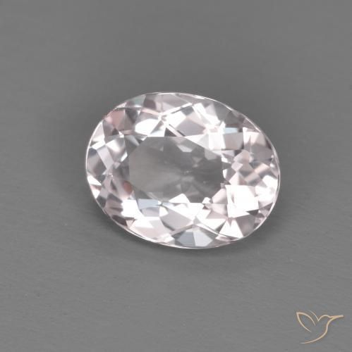 Morganita Rosado claro natural de 0.94 ct, Ovalada, VVS