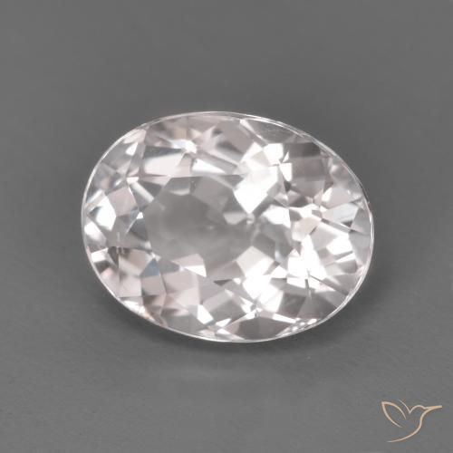 Morganita Rosado claro natural de 1.54 ct, Ovalada, VVS