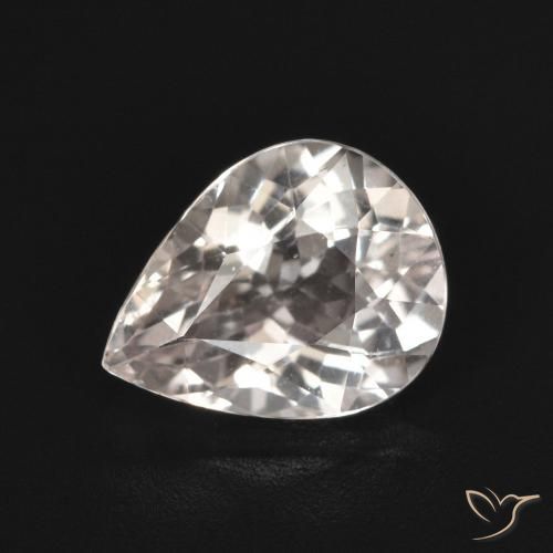 1.40ct Natural Rosado claro Morganita, En forma de pera, VVS