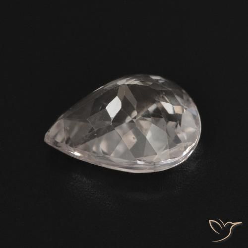 Morganita Rosado claro natural de 1.40 ct, En forma de pera, VVS