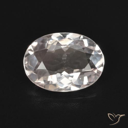 1.27ct Natural Rosado claro morganita, Ovalada, VVS