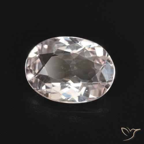 Morganita Rosado claro natural de 1.27 ct, Ovalada, VVS