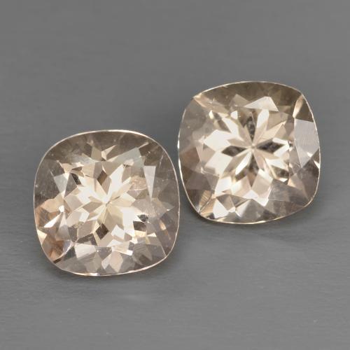 Gemas de Morganita Rosado medio natural de 1.93 ct, Corte Cojín, VVS-VS