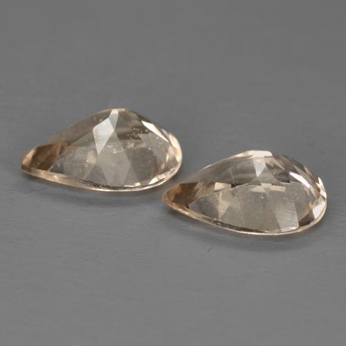 Gemas de morganita naranja natural de 1,70 ct, en forma de pera, VS-SI