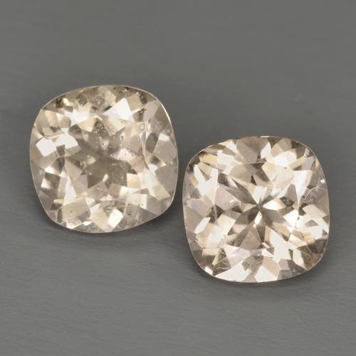 Gemas de morganita naranja natural de 1,51 ct, corte cojín, VS