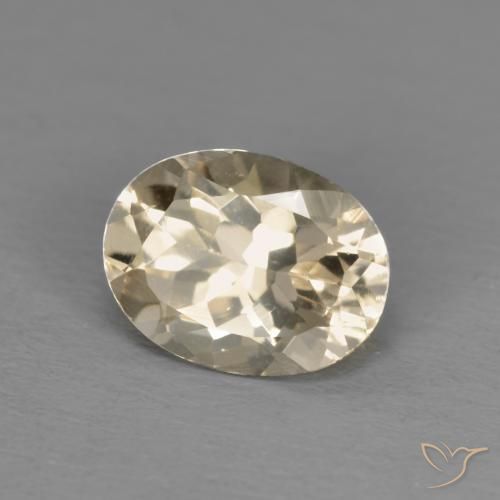 Morganita Dorado claro natural de 1.09 ct, Ovalada, VVS-VS