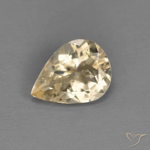 0.87ct Natural Dorado claro Morganita, En forma de pera, VS