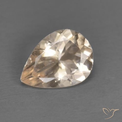 0.74ct Natural Dorado claro Morganita, En forma de pera, VS