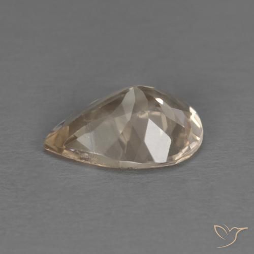 Morganita Dorado claro natural de 0.74 ct, En forma de pera, VS