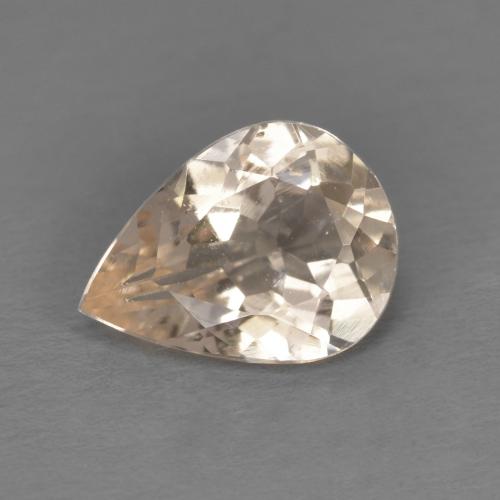 Morganita rosa natural de 0,85 ct, en forma de pera, VS
