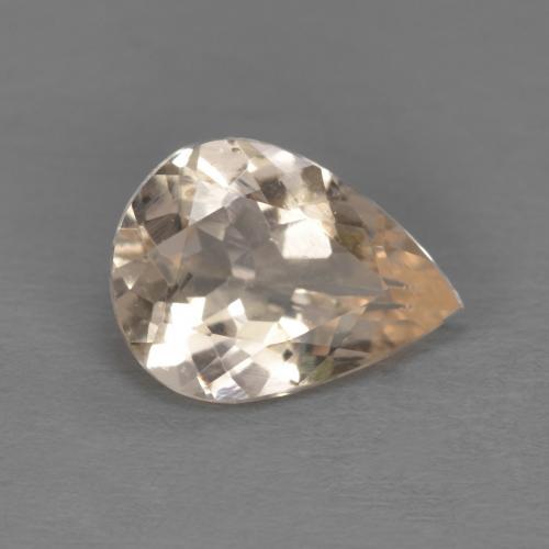 Morganita rosa natural de 0,85 ct, en forma de pera, VS