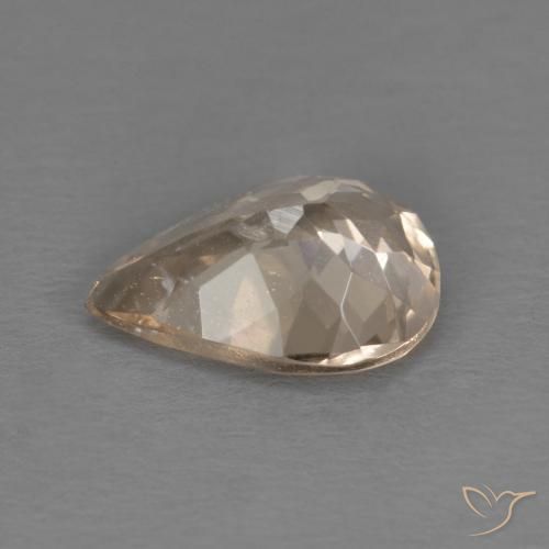Morganita Rosado medio natural de 0.89 ct, En forma de pera, VS