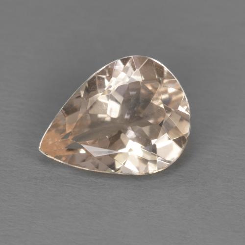 Morganita rosa natural de 0,84 ct, en forma de pera, VS