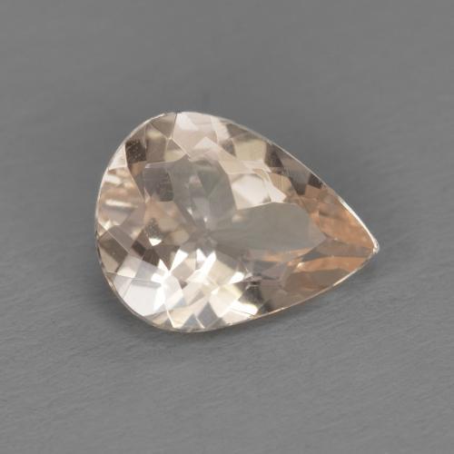 Morganita rosa natural de 0,84 ct, en forma de pera, VS