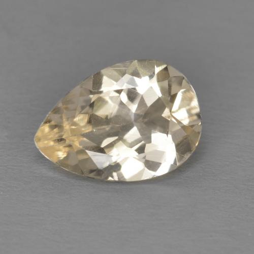 Morganita Dorado claro natural de 0.88 ct, En forma de pera, VS