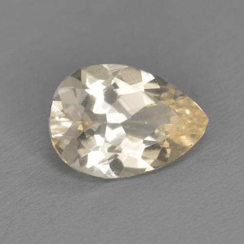 Morganita Dorado claro natural de 0.88 ct, En forma de pera, VS