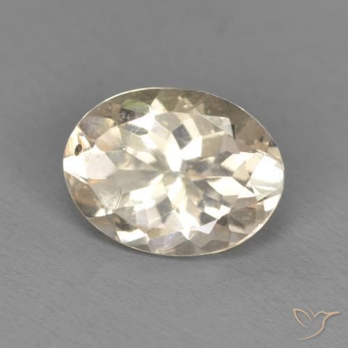 Morganita Dorado claro natural de 0.99 ct, Ovalada, VS