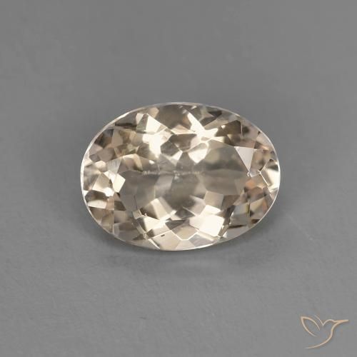 1.05ct Natural Dorado claro morganita, Ovalada, VS