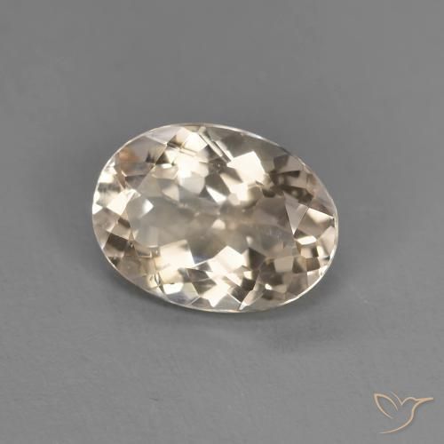 Morganita Dorado claro natural de 1.05 ct, Ovalada, VS