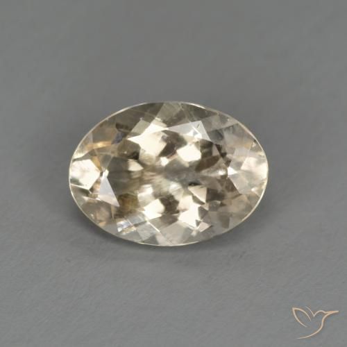 1.04ct Natural Dorado claro morganita, Ovalada, VS