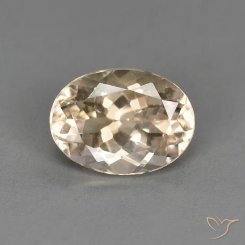 1.26ct Natural Dorado claro morganita, Ovalada, VS