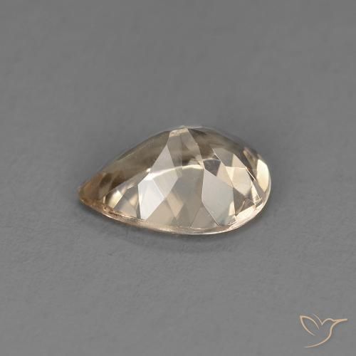 Morganita Dorado claro natural de 0.84 ct, En forma de pera, VS