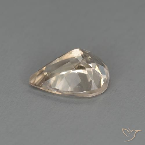 Morganita Dorado claro natural de 0.95 ct, En forma de pera, VS
