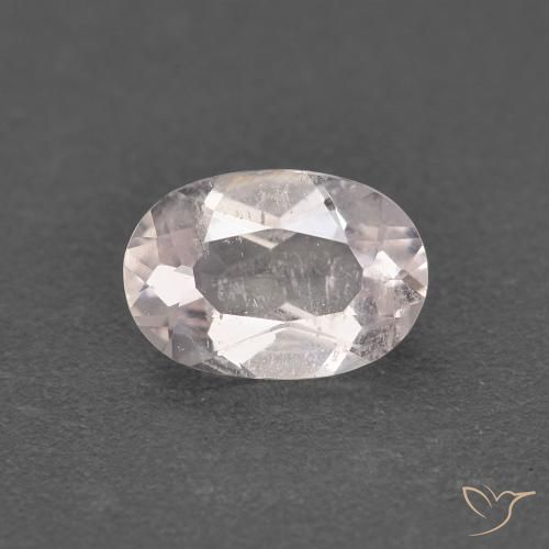 0.57ct Natural Rosado claro morganita, Ovalada, VS-SI