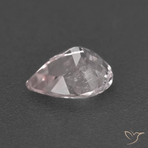 Morganita Rosado muy claro natural de 0.82 ct, En forma de pera, VS-SI