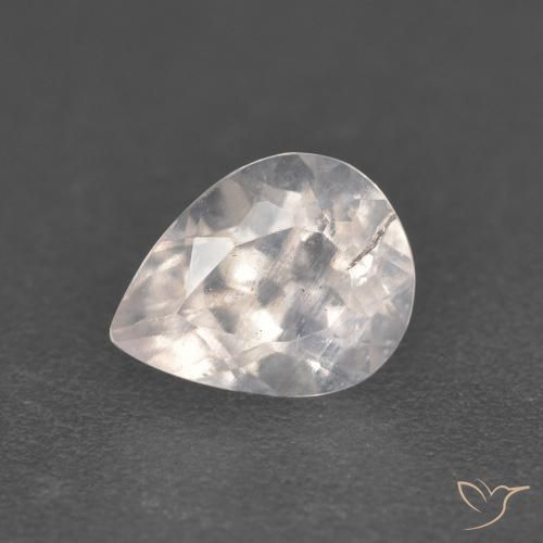 0.84ct Natural Rosado salmón Morganita, En forma de pera, VS-SI