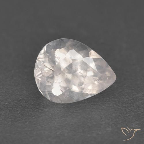 Morganita Rosado salmón natural de 0.84 ct, En forma de pera, VS-SI