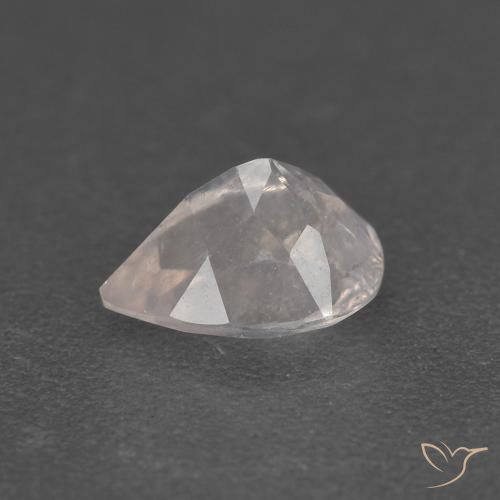 Morganita Rosado salmón natural de 0.84 ct, En forma de pera, VS-SI
