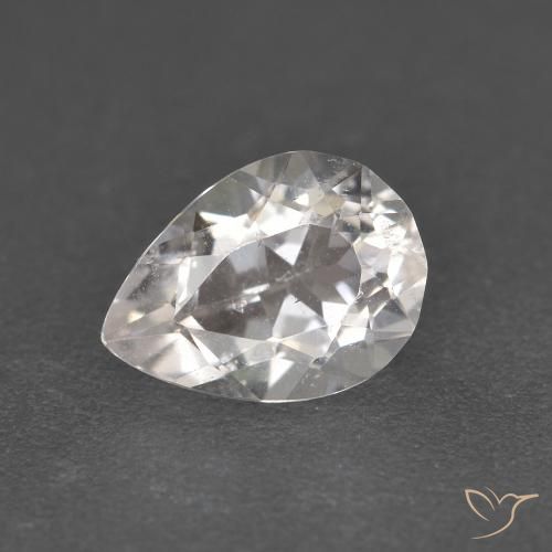 Morganita Rosado muy claro natural de 1.12 ct, En forma de pera, VS-SI