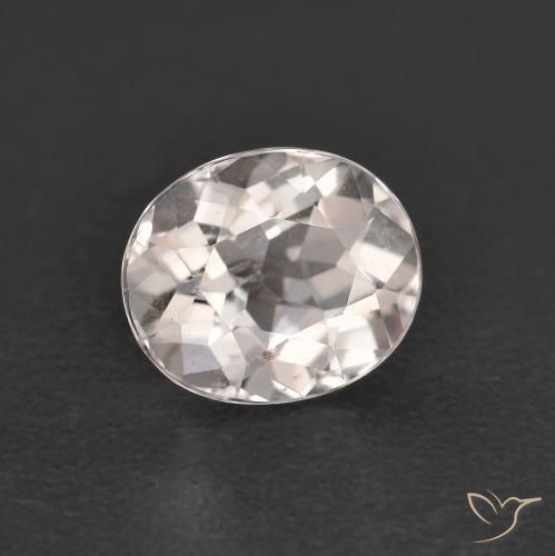 Morganita Rosado muy claro natural de 0.99 ct, Ovalada, VS