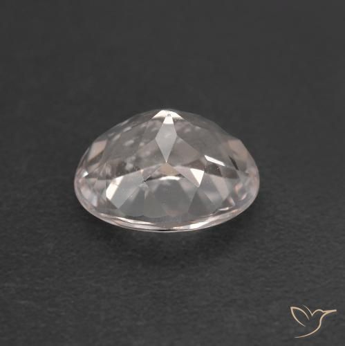Morganita Rosado muy claro natural de 0.99 ct, Ovalada, VS
