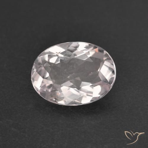 1.22ct Natural Rosado muy claro morganita, Ovalada, VVS-VS